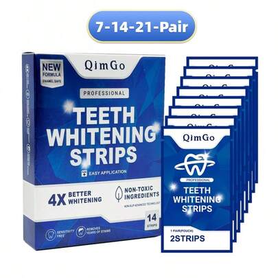 7-14-21 piezas/Set Tiras blanqueadoras de dientes, Almohadillas blanqueadoras de dientes, Tiras y almohadillas blanqueadoras de dientes PAP+, Blanqueamiento de dientes, Limpieza de dientes, Cuidado oral, Tiras blanqueadoras, Aliento fresco, Tiras blanqueadoras de dientes, Viaje y hogar, Uso diario, Tiras blanqueadoras de dientes
