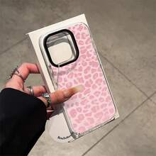 Leopard Print Phone Case,  Style, For Compatible With IPhone 17/17pro/17promax/17Air/Iphone16/16pro/16plus/16promax/15/15promax/15pro/11/12/13/14promax/12mini/13mini/11pro/11promax/12pro/12promax/13pro/13promax/14pro/14promax, Chic Animal Print Gift, Girly Fashion Accessory Present - 白色 - 查看 1