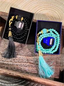 Portable Handheld Counter Set - Beads + Tassel Pendant, Dedicated For Chanting Mantras, Buddhist Supplies - One Size Fits All - View 3