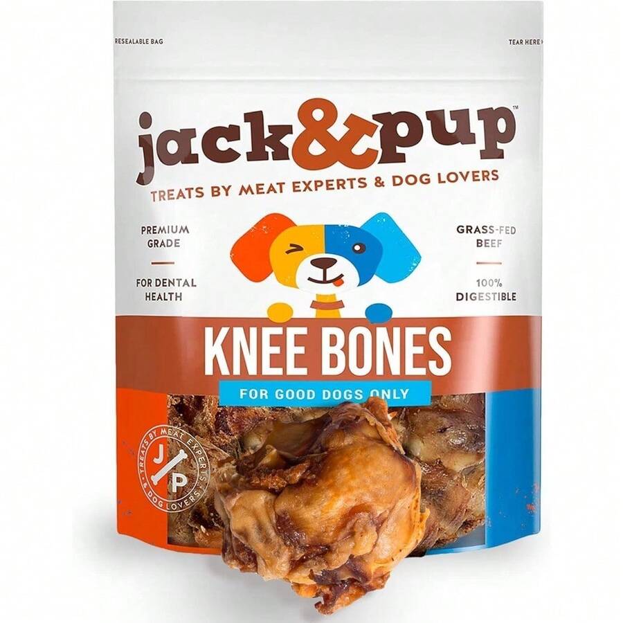 Beef Knee  Bones For Large Dogs Natural Long Lasting Dog Treats 2 Pack - 1 - Xem 1