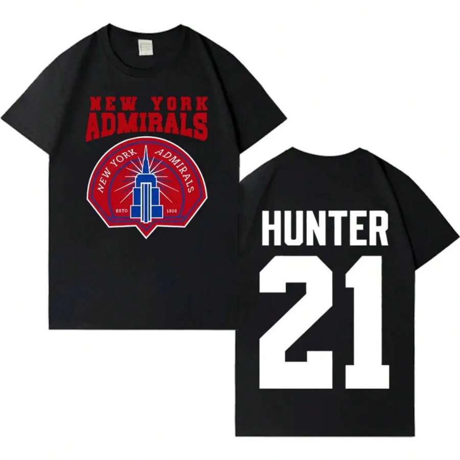 Heated Rivalry Scott Hunter 21 New York Admirals Tren-Dy T Shirt Mens Womens Casual Tshirt Cozy Aesth - 黑色1 - 查看 1