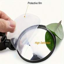 Adjustable Rotating Bicycle Rearview Mirror - Enhances Road Safety And Visibility, Bike Side Mirror, Cycling Helmet Mirror, Durable, Suitable For Outdoor Enthusiasts, Round - Black - View 3