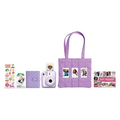 FUJIFILM Instax Mini 12 Holiday Bundle 2025 - Lilac Purple