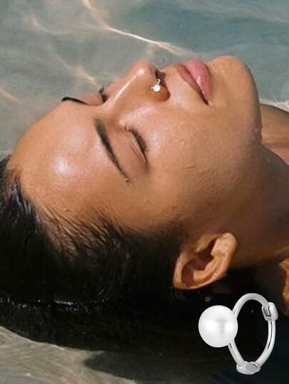 1件S925纯银小珍珠复古简约优雅肚脐环，适合日常佩戴，是送给女友、母亲、姐妹的最佳礼物。