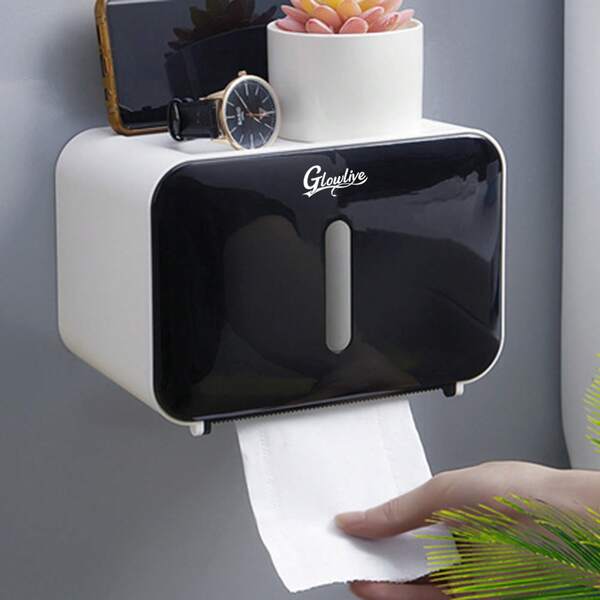 Toilet Paper Holder, Bathroom Storage, Space-Saving, Tissue Box Cover, Elegant Design, Convenient Access, Neat Bathroom, Stylish Bathroom Accessory, Easy Installation, Durable Material Bathroom Decor Fall Decor