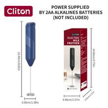 CLITON 電動牛奶起泡器 6色（黑色、白色、藍色、綠色、粉色、紅色），3款選擇：單件、塑膠、不鏽鋼，簡約設計，AA電池供電（不含電池），靜音便攜攪拌器，適用咖啡、廚房，聖誕節與婚禮禮物 - 彩色 - 查看 27