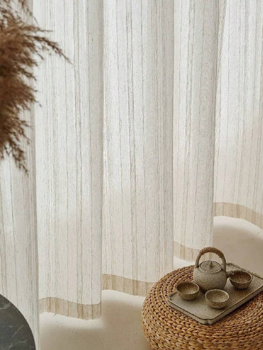 ستارة شبه شفافة بطراز أوروبي مزخرفة بنمط زهري على الطراز البوهيمي، ستارة زخرفية للنافذة لغرفة النوم وغرفة المعيشة وديكور المنزل، مناسبة لجميع الفصول