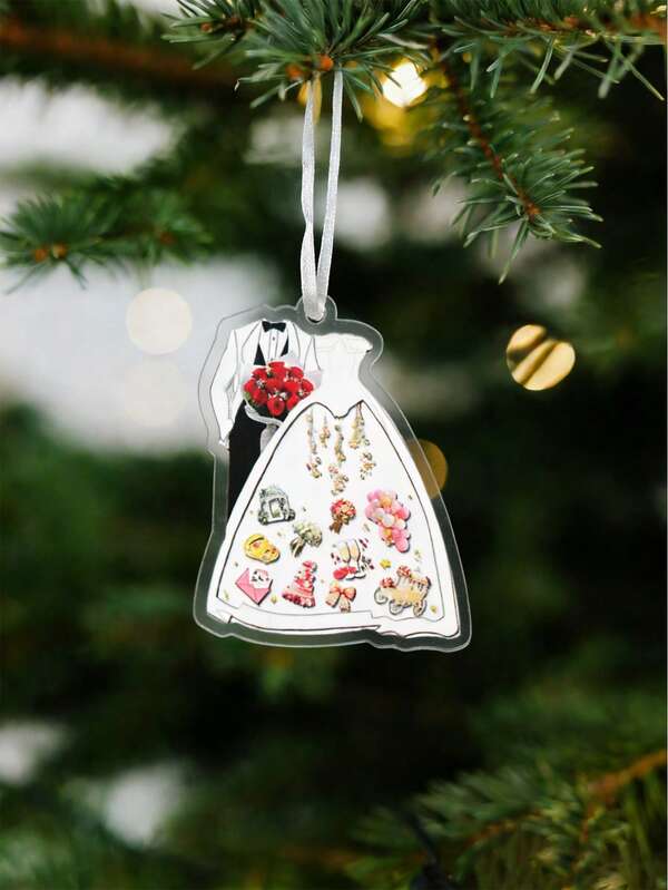 2026 Wedding Gift - Bride's Decoration, Newlywed Couple Memorabilia, Personalized Acrylic Ornament, Christmas Decoration