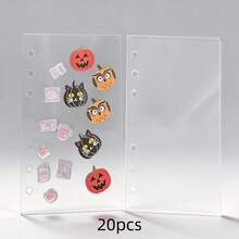 A6/A7/M5 Transparent PET Double-Sided Release Paper, Thick Hard Cover Sticker Book Divider Pages, PP Paper, Collage, Bubble Stickers, 3D Embossed Crystal Sticker Sheets, Sticker Refill Pack, Hard Cover Sticker Book, 3D Embossed Crystal Sticker Sheets - Clear - View 13