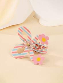 1pc Valentine's Day 3D Butterfly Claw Clip, Fashionable Hollow Fruit Print Hair Claw, Stylish And Versatile, Durable Hair Accessory, Non-Slip Hair Claw, Holiday Accessory Women Hair Accessories Fashion Hair Clips - Multicolor - View 4