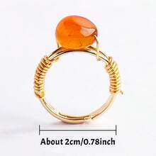 1PC Natural Crystal Amethyst Small Ball Ring Quartz Minerals Jewelry Quartz Women Fashion Ring Reiki Healing Jewelry Mother's Day Gift - Ring - View 11