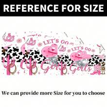 1pc Pink Cowgirl Backdrop Fabric, Suitable For Wedding, Disco Party Decoration, Birthday, Gift, Bachelor Party, Entrance, Garden, Room Decoration, Photography Props - Multicolor - View 3