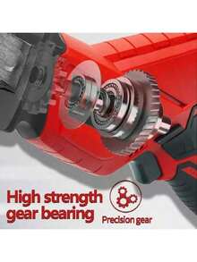 LYUWO锂电池工具，军用锯，往复锯，手锯，可充电锂电池通用锯，小型家用电锯。可切割木材、金属、塑料，修剪树枝，便于携带，采用合金钢链条材质，非常耐磨，配备大容量锂电池和2套锯片。 - 酒紅色 - 查看 3