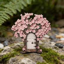 1.0cm Thick Mini Fairy Door Decor Ornament, Fairy Door Shaped, Suitable For Outdoor Garden Yard Lawn, Fantasy Theme Micro Landscape Decor, Outdoor & Garden Supplies, Gardening Ornament (Double-Layer Craft) - JLM021 - View 5
