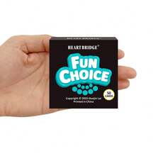 HEART BRIDGE 1套“趣味选择”卡牌游戏，50张卡牌 - 成人派对游戏，你会选择什么？情人节/万圣节/圣诞节礼物，适合朋友聚会和派对聊天 - 入门级桌面游戏 | 50张卡牌 | - 黑色 - 查看 7