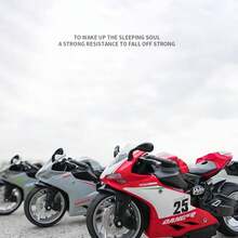 1:12 Scale Alloy Motorcycle Model, Children's Toy Motorcycle, Decorative Scooter Model, Birthday Gift For Boys - Multicolor - View 3