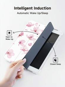 Ayotu 1pc Cherry Blossoms Pattern Tablet Case & Kindle E-Book Case Compatible With IPad 10th Generation, IPad 11/Air 4th/Air 7th/9.7 Inches, Compatible With Samsung Galaxy Tab A9 Plus, Kindle (11th Generation-2024 Release)(6 Inch), Kindle Paperwhite 12th Gen 2024, Great Holiday Gift, Stylish And Simple Pattern. - Multicolor - View 6