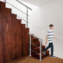 Stair Railing, Stainless Steel Handrail, Balustrade, Balustrade Bars, Terrace Balustrade, Stair Kit - 2 Traverses - View 8