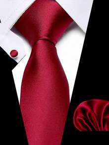 3pcs/Set Men's Tie Set, Multi-Pattern Design, Fashionable And Elegant, Suitable For Dances, Dates, Business Meetings, Weddings, Holidays And Other Occasions - Color Mixing - View 7