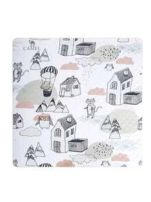 CAMEL CROWN Outdoor Picnic Mat, Camping Tent Thickened Mat Moisture-Proof Mat Flying Chess Children's Spring And Fall Tour Mats - Cartoon Town - View 1