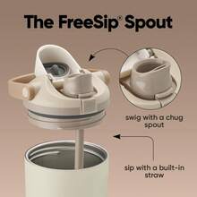 Owa - Stainless Steel Construction With Built-In Straw And Handle, Designed For Travel, Campus, And Sports, 30 Oz Capacity, Leak-Proof Design - 30 Oz - Light Brown (Light Roast) - 淺棕色 - 查看 2