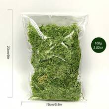 100g/3.52oz Artificial Simulated Reindeer Moss, Handmade Decorative Moss For Crafts, Potted Plants, DIY - Multicolor - View 12
