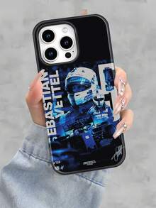 Selected F1 Sebastian Vettel Printed All Inclusive Mixed Color Phone Case Suitable For IPhone17PRO MAX/17 AIR/15ProMax/16PROMAX/GalaxyS22/S23/S24/S23 Plus/S24 Ultra/S25/A15/A33/A23  A Must-Have For Daily Commuting - Anti Fading, Immaculate, Holy Mother's Day, Independence Day Gift, Valentine's Day, Birthday Gift For Family And Friends. - White - View 1