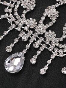 Tassel Forehead Pendant Headpiece, Fashionable European And American Style Stage Performance Hair Accessory, Hair Chain, Bride To Be, Party, Hair Accessories Women - Vàng - Xem 8