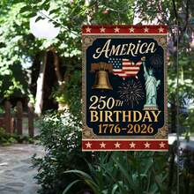 1776-2026 USA 250th Anniversary Garden Flag Commemorative Double-Sided Printed Outdoor Flag Spring Revival, 30 X 45cm - 花園旗幟 - 查看 9