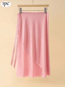 70cm Women's Ballet Tutu Skirt, Adult One-Piece Tutu Skirt With Lace Tie, Wrap Around Skirt For Yoga, Latin Dance Training. Dance Teacher Uniform. Women's One-Piece Dance Skirt With Belt, Wrap Around And Slim Fit For Fitness Yoga. Women's Wrap Around Skirt Fitness Yoga Series, Running Wrap Around Skirt. - Multicolor - View 17