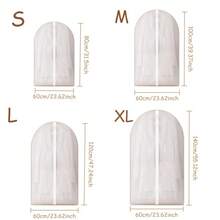 15/10/5pcs Semi Transparent Zipper Clothing Dust Cover, Multifunctional Clothing Storage Bag, Suit Dress Protection Bag, Clothing Classification Storage Bag, Wardrobe Clothing Storage Bag, Clothing Dust Bag, Suitable For Wardrobe Storage - Multicolor - View 10