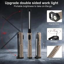 New Dual-Sided COB Foldable Work Light With Strong Magnet, 3 Light Sources, Bright Flashlight, Repair Lamp - Work Light - View 5