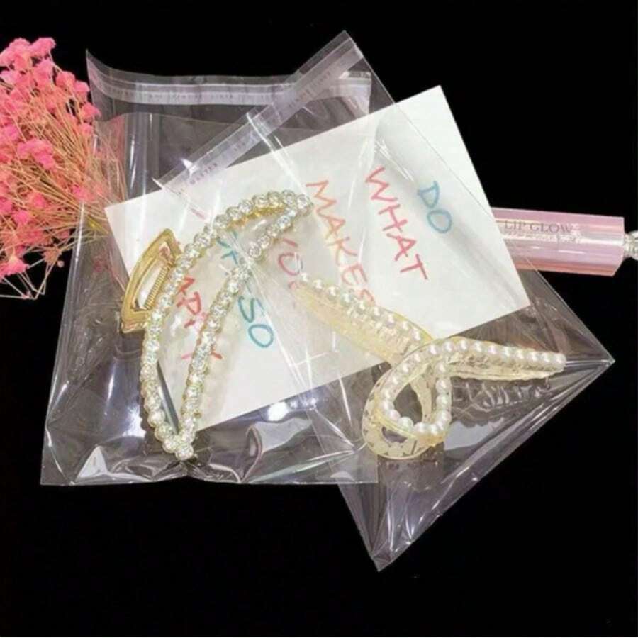 200 cuộn băng keo OPP nhiều kích cỡ dùng để đóng gói trang sức, chống oxy hóa, thích hợp để trưng bày trang sức, đóng gói quà tặng và các dịp lễ. - Trong sáng - Xem 1