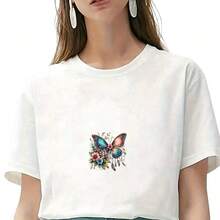 1pc/2pcs/3pcs Butterfly Pattern Heat Transfer Stickers, DIY Iron-On Patches, Suitable For T-Shirt Making, Pillow Decor, Backpacks, Cushions, Pants, Sofa Covers, Waterproof & Fade Resistant - L+S - View 5