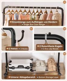 Clotheslines - 黒 - チェックする 4