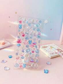 POKOJA LAND 3D立体浮雕水晶贴纸，水果兔子，儿童手工教育DIY装饰材料贴纸，螺旋笔记本，办公及学校用品 - 查看 4