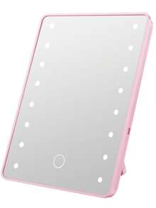 LED Makeup Mirror, Lighted Vanity Mirror With 3 Lighting Modes, Tabletop Cosmetic Mirror, Dual Power Supply, Portable Makeup Mirror For Dorm, Office Desk, Birthday, Graduation, Holiday Home Decor, Student Gift, Multifunctional Vanity Mirror For Bedroom, Travel, Ideal Gift For Women On Valentine's Day, Mother's Day - Multicolor - View 10