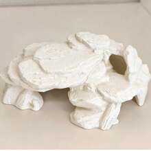 Cueva de roca negra imitada impresa en 3D, de uso dual para acuario y terrario de reptiles, refugio de múltiples espacios para peces, camarones, geckos, lagartos, decoración de estilo paisajístico natural, material impreso en 3D - A - Ver 8