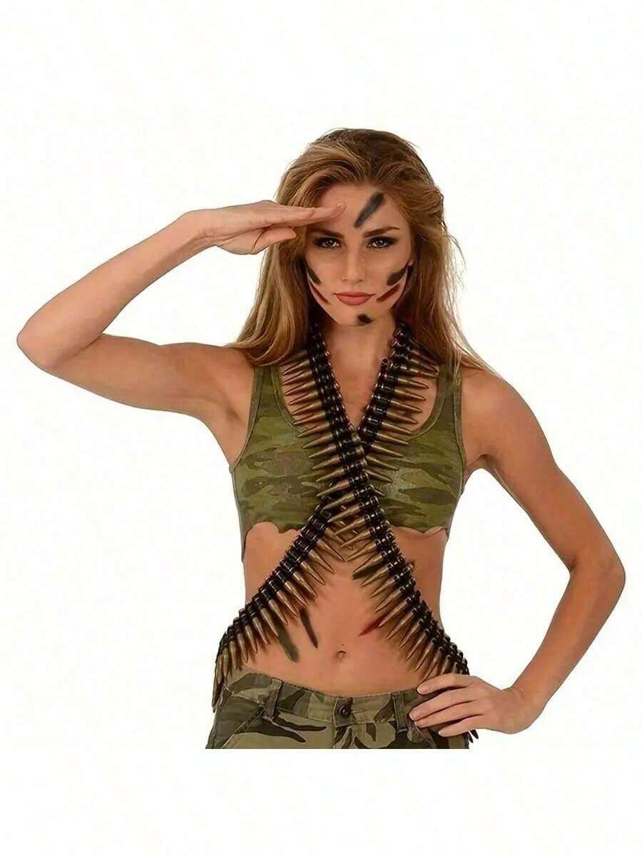 2026 New - Pirate Realistic Bullet Chain Toy, Stress Relief Toy, Cosplay Prop, Party Prop, Stage Performance Prop, Birthday Gift, Holiday Gift, Perfect Gift - Multicolor - View 1