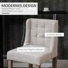 Dining Chairs - Light Grey - View 4