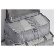 OISE ART STORE Organizer Viaggio Organizza Valigia Bagagli Borsa Per Vestiti 30x20x12cm Grigia 87718 - - Multicolore - Visualizzare 6