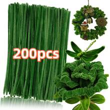 100/200/300/500/1000pcs Military Green Flocked Sticks - Multipurpose Tubular Cleaning Swabs Suitable For Various DIY Craft Projects, Bulk Packaging Sizes Available - Army Green Pipe Cleaners - View 15