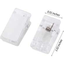 10pcs  10-Pack Self-Adhesive Transparent Clips For Wall/Fabric/Poster Hanging Essentials  Strong Double-Sided Adhesive With No Residue, No Need For Drilling Spring Clips - Băng dính hai mặt - Xem 2