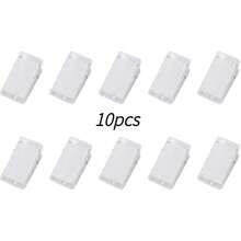 10pcs  10-Pack Self-Adhesive Transparent Clips For Wall/Fabric/Poster Hanging Essentials  Strong Double-Sided Adhesive With No Residue, No Need For Drilling Spring Clips - Băng dính hai mặt - Xem 4