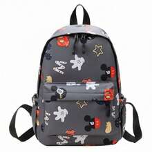 Ba lô màu hồng in hình chuột Minnie của Disney, ba lô đa năng dùng hàng ngày, túi du lịch thời trang dành cho nữ, cặp sách dung tích lớn, có ngăn khóa kéo phía trước, họa tiết hoạt hình cổ điển, phù hợp cho việc đi lại hàng ngày. - Nhiều màu - Xem 11