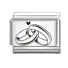 1件雕刻DIY意大利模块化手链，饰有动物、樱桃、爱心、星星元素，适合作为派对礼物送给朋友/情侣，适用于圣诞节、新年、万圣节、情人节，设计精美，不锈钢材质，本土制造，实用时尚，圣诞节和万圣节必备，沉稳的秋日色调，圣诞风格 - M286132 - 查看 16