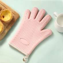 Silicone Kitchen Heat Resistant Gloves, Microwave Oven Gloves, Oven Mitts, Baking Gloves - Multicolor - View 5
