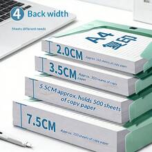 1pc Thick High Capacity Multi-Color File Folder, Foldable Document Storage Box, Office Supplies File Box - HDAH - View 9