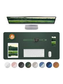 Leather Office Desk Pad, Office Mat, Large Mouse Pad, Makeup Pad, Placemat, Anti-Slip PU Leather Blotting Paper, Laptop Desk Mat, Waterproof Writing Pad, Suitable For Office And Home - Multicolor - View 25