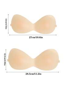 Ultraleichter Frauen Einteiler Klebebrusthalter, mit Rückenschulterriemen Design, löst sich nicht ab, feste Nippelabdeckungen, unsichtbare und nahtlose BH-Pads, unsichtbarer BH, Damen Unterwäsche, formt die Brüste, verhindert seitliches Ausweichen, verhindert Durchhängen, geeignet für Reisen, Urlaub, Strand, Bikini, Hochzeitskleid, Kleid - Verschiedenfarbig - Übersicht 10